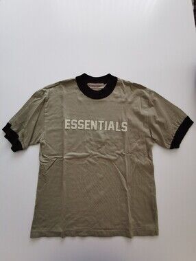 Fear of God Essentials Kid's Ringer Tee - Seafoam Crew Neck T-shirt